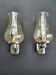 Pair of vintage chrome wall sconces