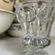 Hexagonal Baccarat crystal vase for violets