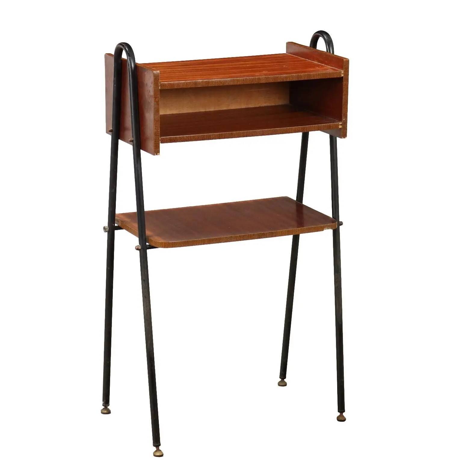 Small vintage piece from the 1960s in mahogany veneer, Italy.