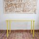 Giandomenico Belotti desk for Fly Line, yellow metal