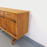 Vintage rattan sideboard from the 50/60s