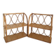 Set of bamboo wall shelves