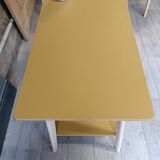Vintage side table with compass legs
