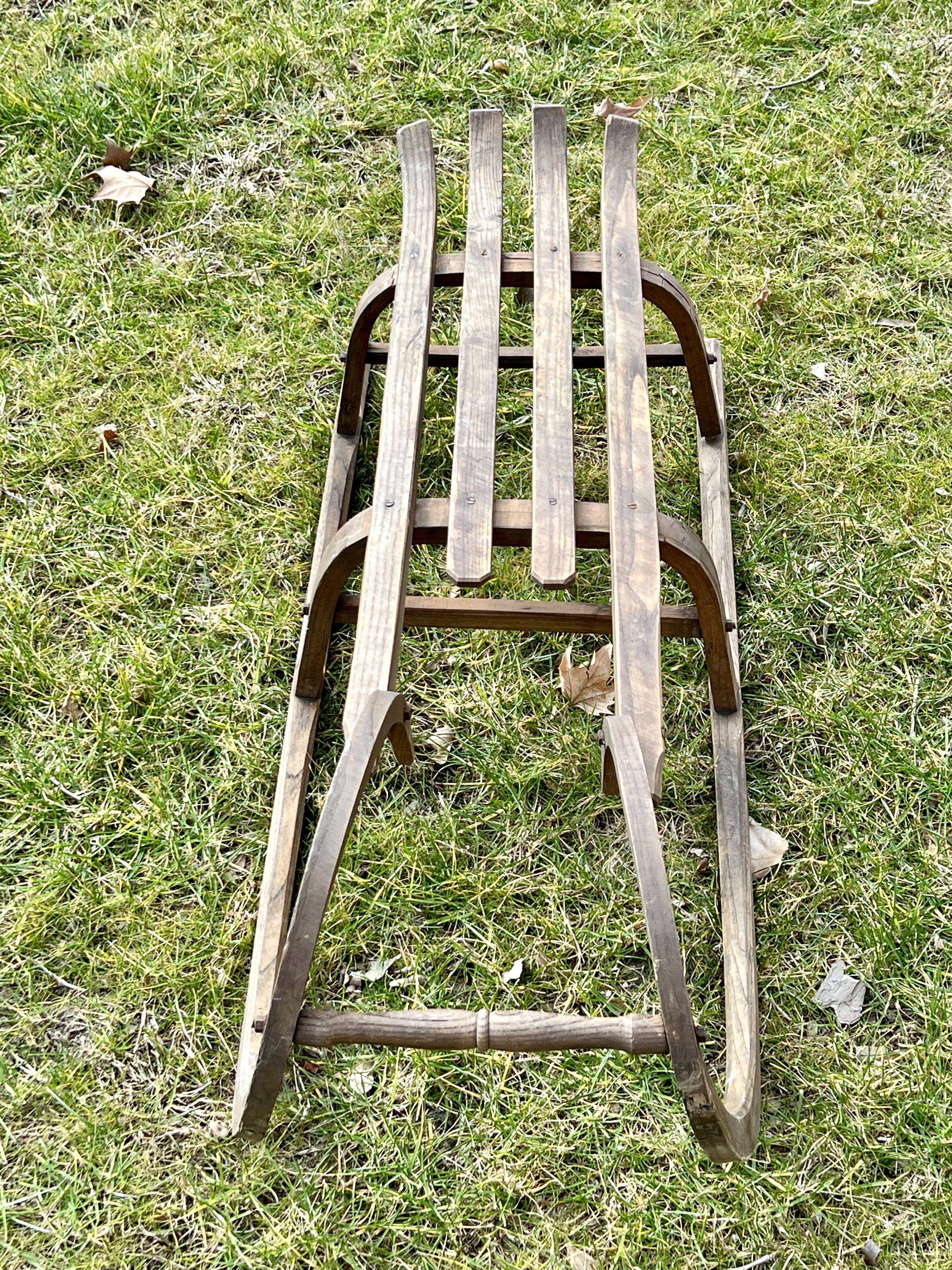 Wooden sled