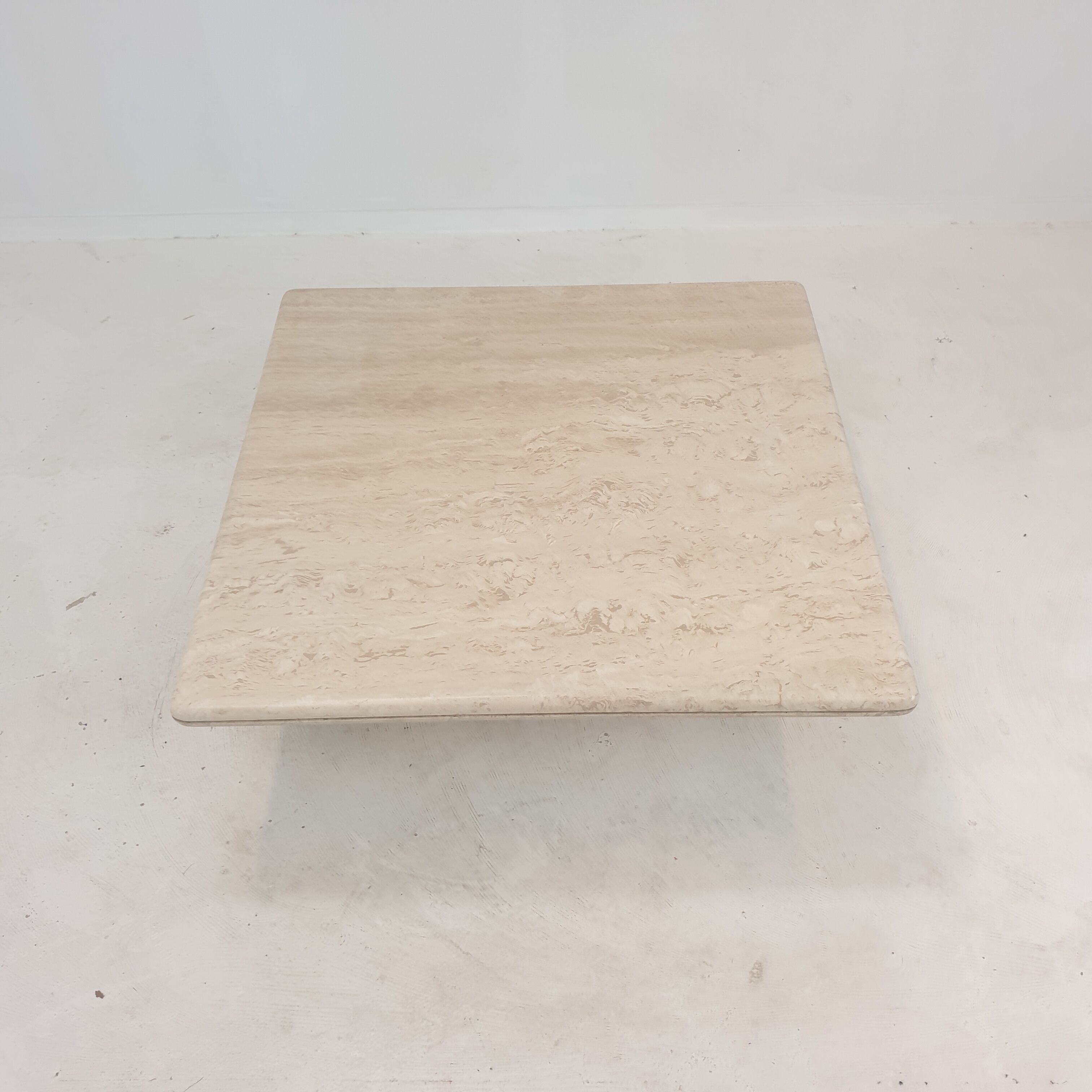 Italian Travertine Coffee Table, 1980's