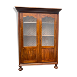 Walnut Showcase Period Restoration XIX Eme Century