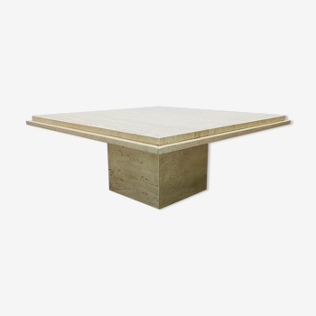 Travertine coffee table