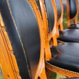 4 Louis XVI medallion chairs