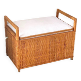 Rattan bench chest