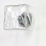 Large frosted glass wall lamp by Murano, designed by Kalmar Cube, Austria, 1960s.