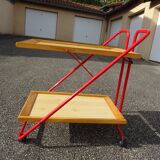 Trolley bar rolling table vintage design 80s