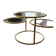 Brass and glass extendabel coffee table by Morox, Italy 1970’s