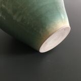 Flamed green vase