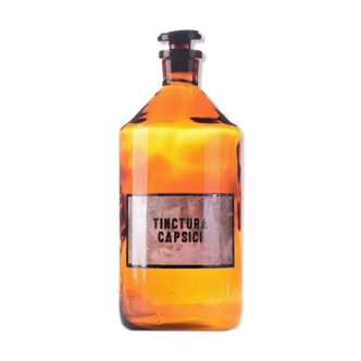 Brocante apothecary bottle 2 ltr with various prints