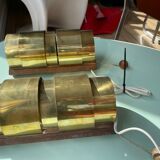 pair of wall lamps V -155 Hans - Agne Jokobsson AB Markaryd, Sweden copper 1960