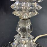 Baccarat style Art Deco crystal lamp base