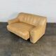 Swiss extendable 2-seater camel leather DeSede DS-44, 1970s.