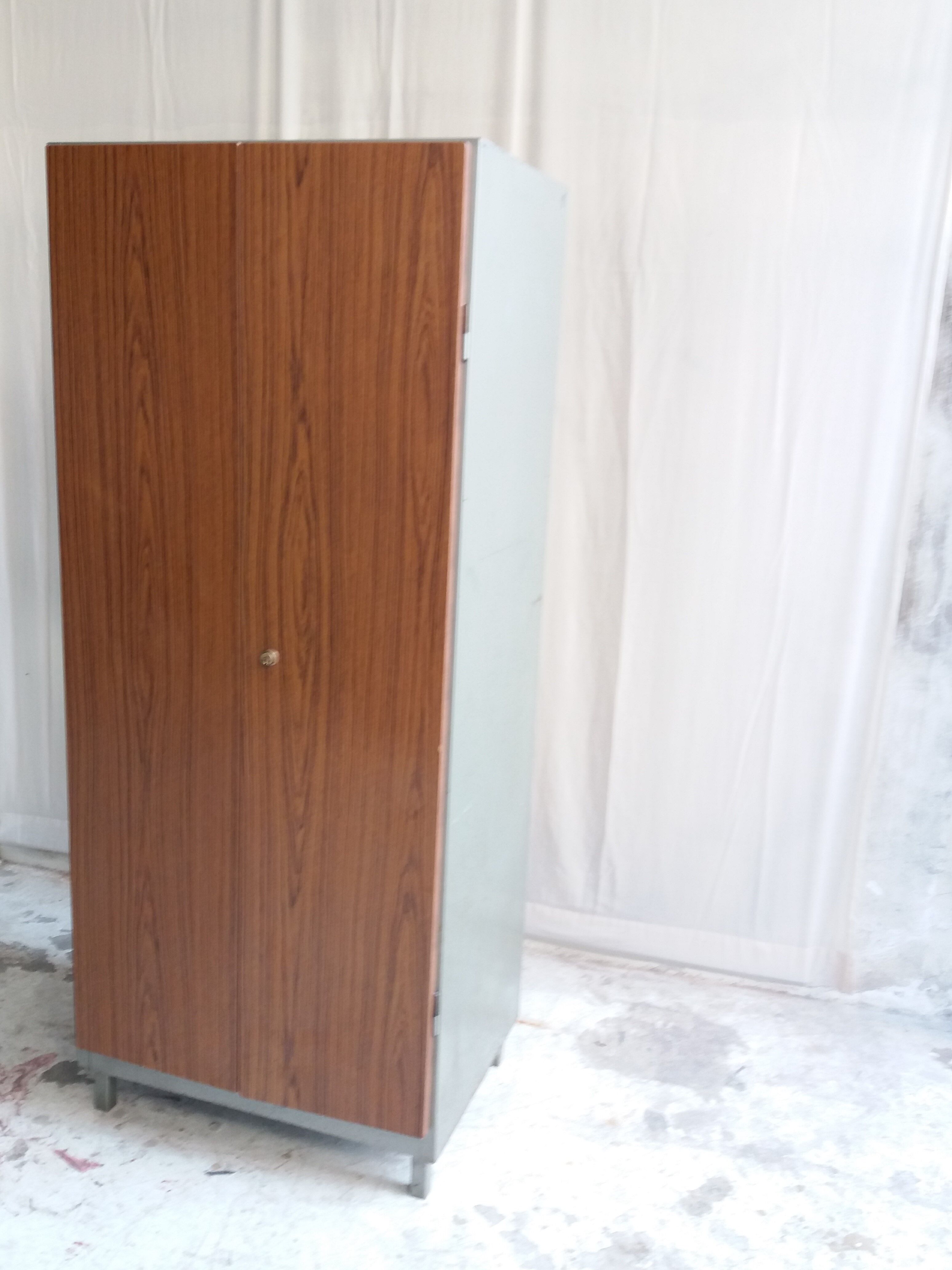 Vintage 2-door metal cabinet