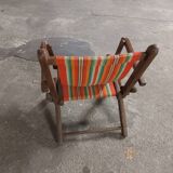 Vintage children's chaise longue