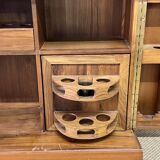 Foldable solid tech bar cabinet