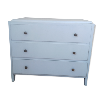 White dresser 3 pine drawers