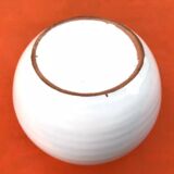 1960s glazed terracotta ball vase