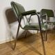 Paire de fauteuils métal chromé vintage année 60/70
