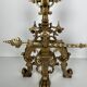Important Renaissance Style Bronze Fireplace Set with Bar