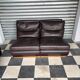 Pair of Roche Bobois leather armchairs