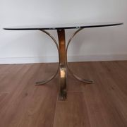 Table basse en verre des années 1970