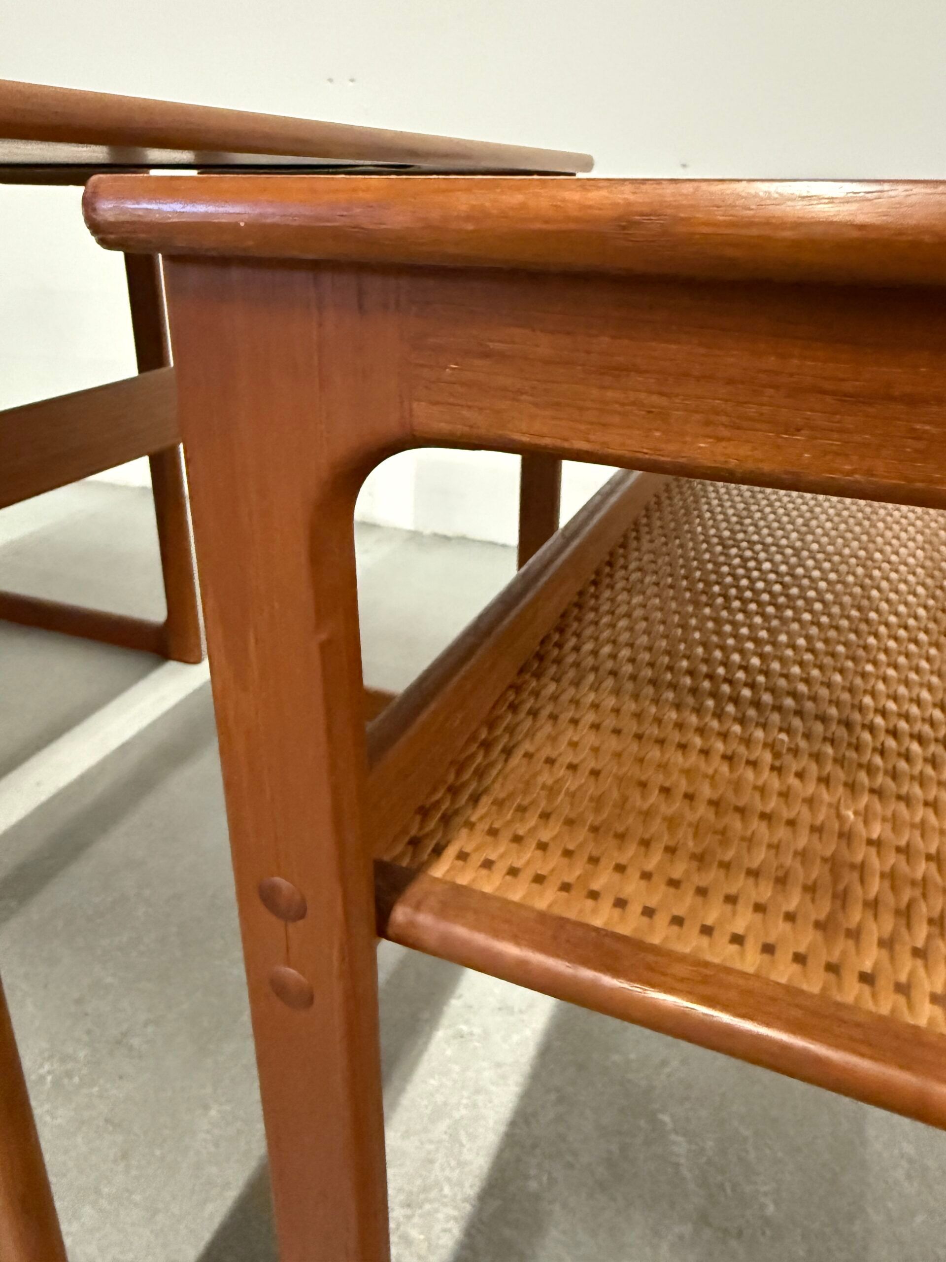 Teak nesting tables by Johannes Andersen