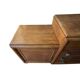 Commode asymétrique art déco chêne brut rénovée