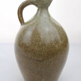Old enameled stoneware jar