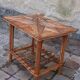Side table, vintage 50s rattan coffee table