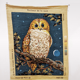 Vintage tapestry "The watchman" with cross stitch. In perfect condition.