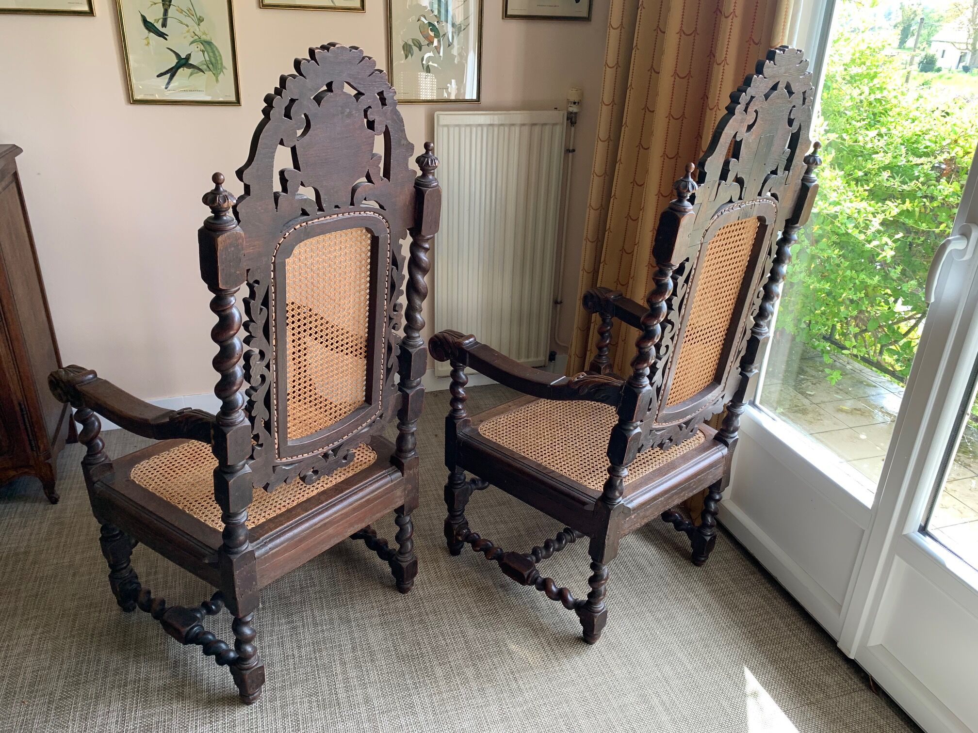 Chairs canées Henri IV