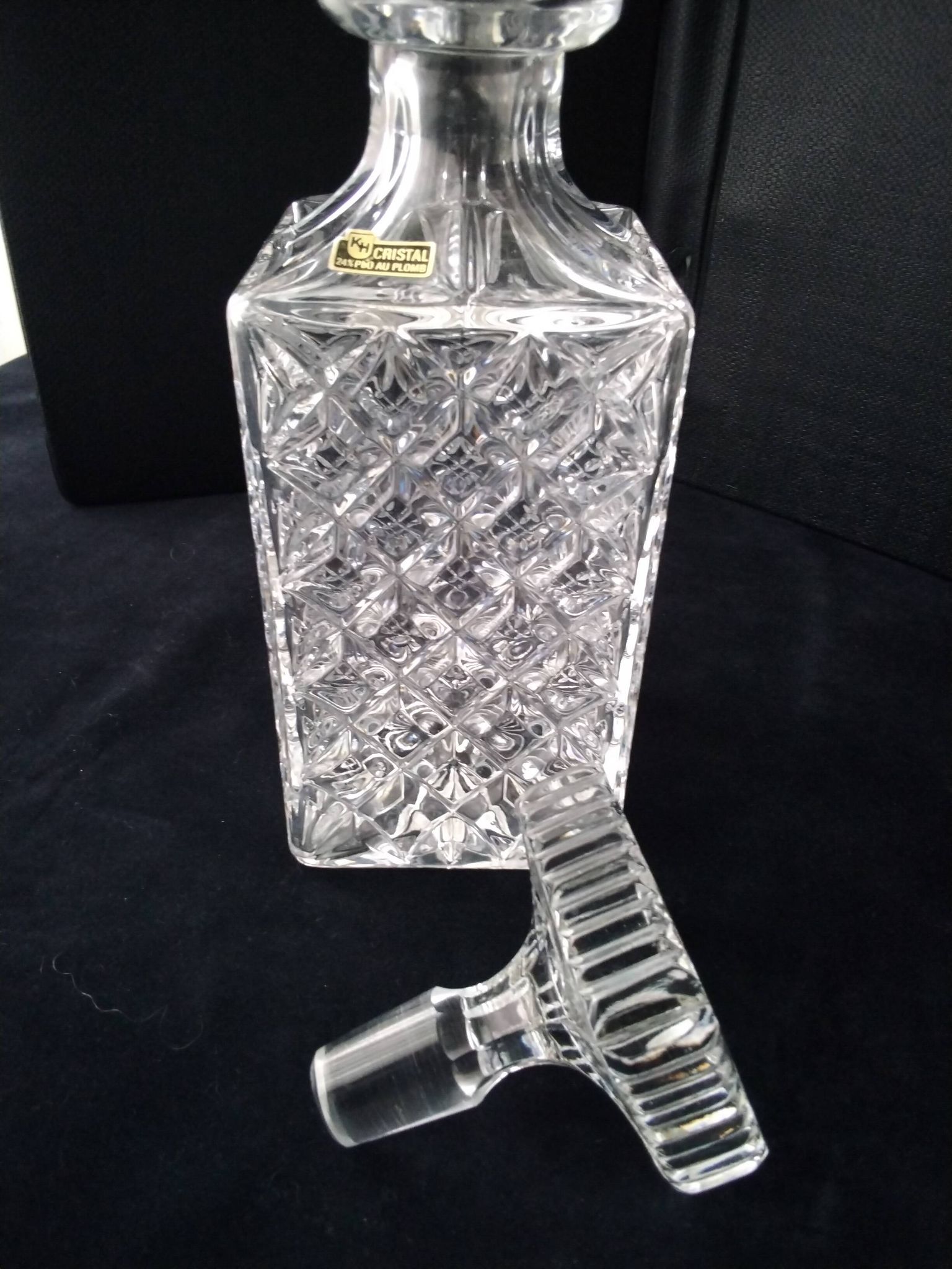Carafe à whisky en cristal au Plomb 24 %