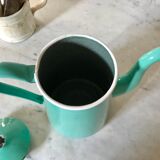 Vintage coffee maker in enamelled sheet metal