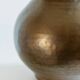 Vase vintage en laiton des années 1960, forme sphérique avec bord ondulé