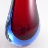 Vase drop shape in Murano glass   1960s