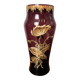 Antique Legras vase – Purple enamelled glass with gold – Art Nouveau