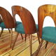 Set of four chairs, designed by A. Suman, Tatra Nabytok, Czechoslovakia, 60s