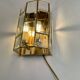 Italian brass wall lights, 1980s