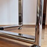 An Excellent Vintage 1970’S Chrome And Smoked Glass Round Dining Table