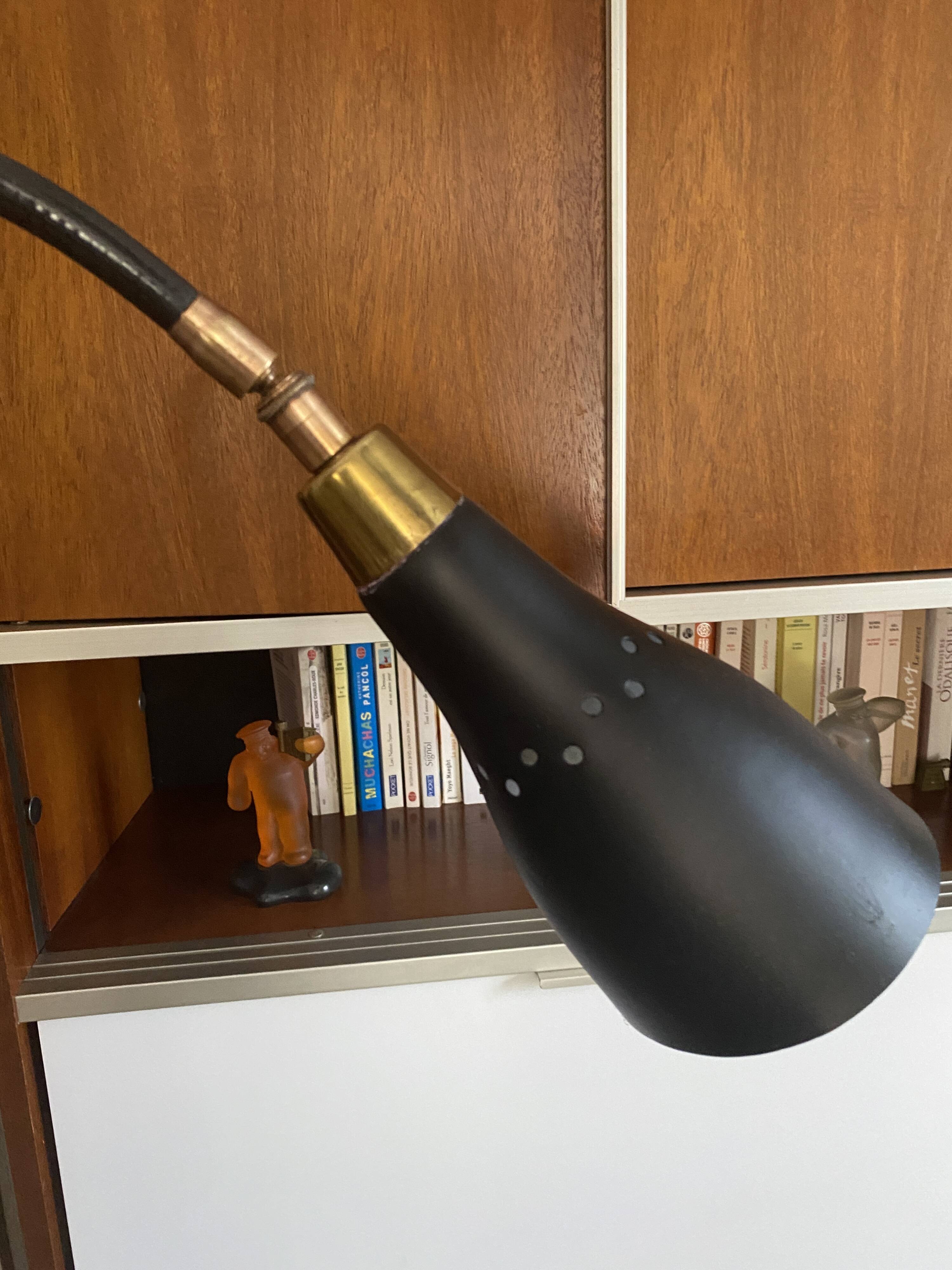 Diabolo Lamp in Black Metal, 1960Diabolo Lamp in Black Metal, 1960