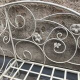 Vintage wrought iron daybed
