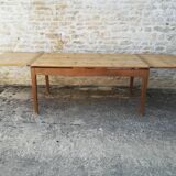 Farmhouse table with two extensions