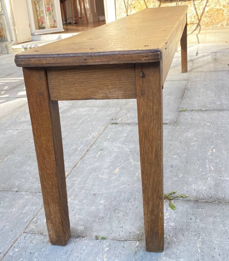 A pair of antique benches