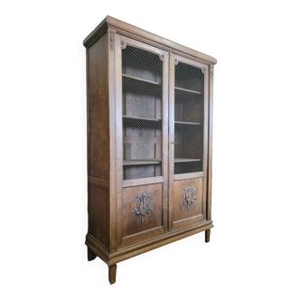 Bookcase screened Louis xvi style decorated