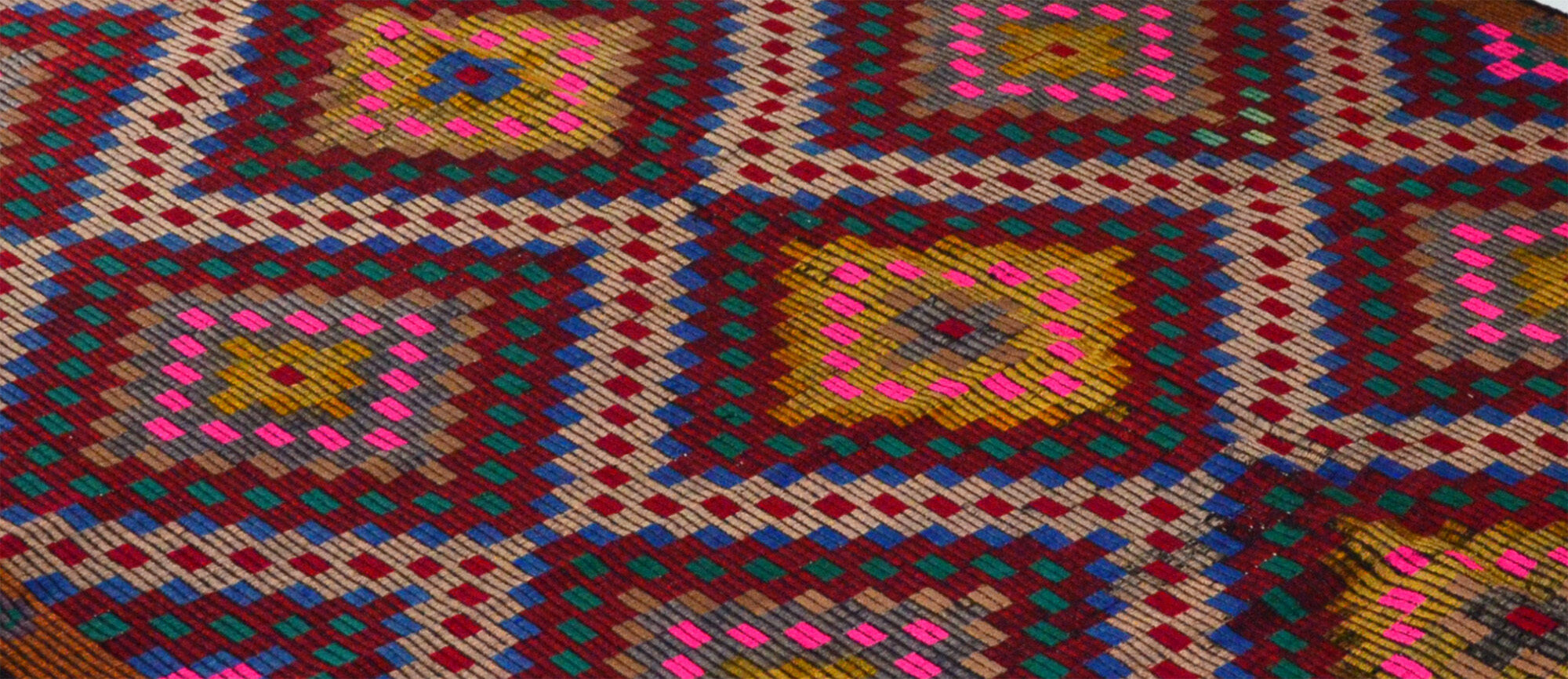 Tapis kilim artisanal anatolien 284 cm x 177 cm